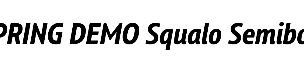  DEMO Squalo Semibold Italic