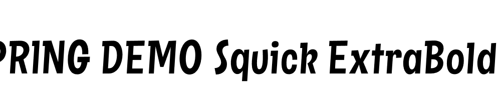  DEMO Squick ExtraBold Regular