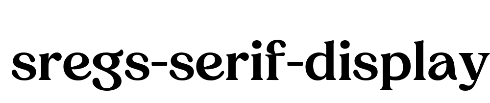 Sregs Serif Display