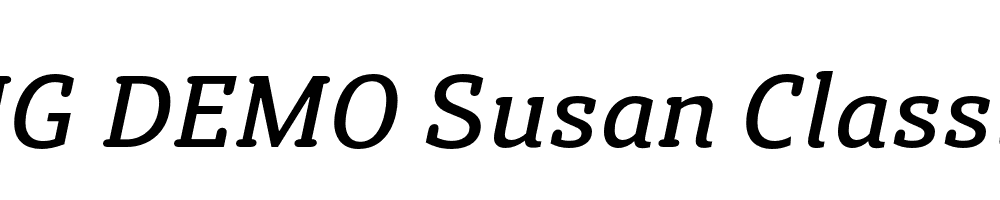  DEMO Susan Classic Book Italic