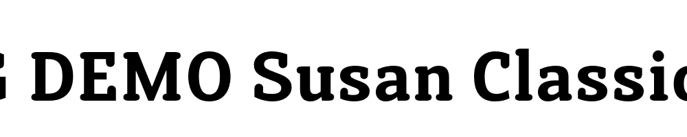  DEMO Susan Classic Bold Regular