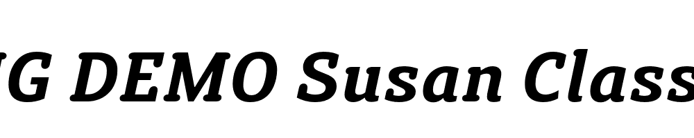  DEMO Susan Classic Bold Italic