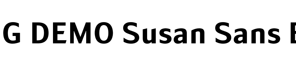  DEMO Susan Sans Bold Regular