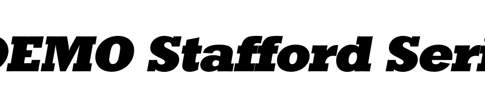  DEMO Stafford Serial Heavy Italic