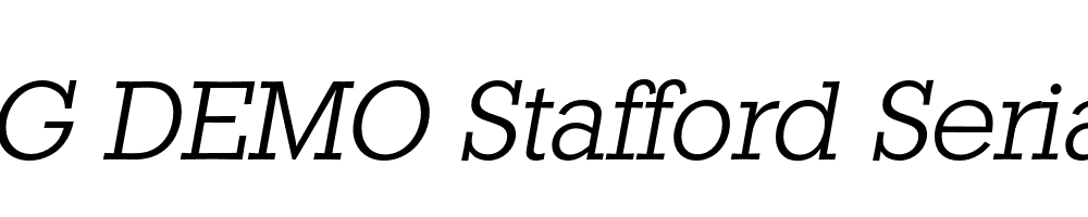  DEMO Stafford Serial Light Italic