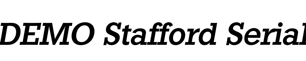  DEMO Stafford Serial Medium Italic