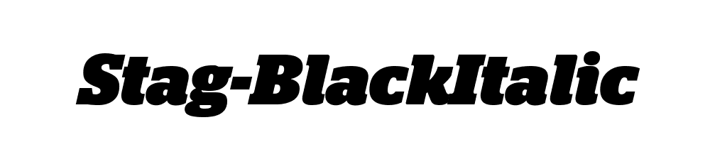 Stag-BlackItalic