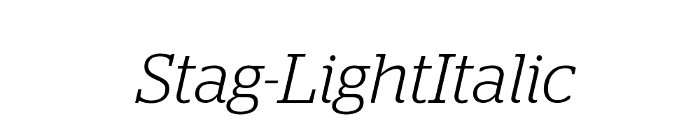 Stag-LightItalic