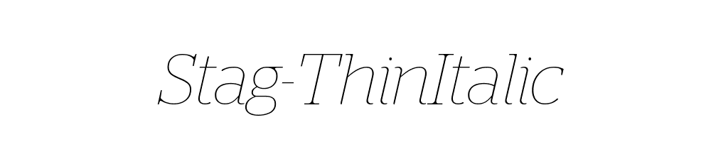 Stag-ThinItalic