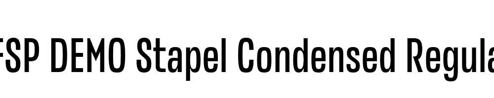 FSP DEMO Stapel Condensed Regular