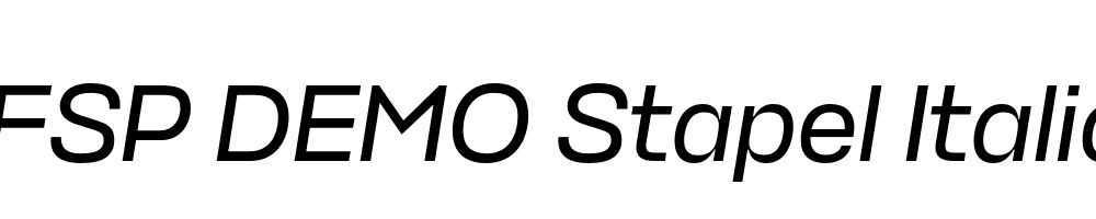 FSP DEMO Stapel Italic