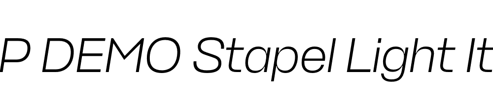 FSP DEMO Stapel Light Italic