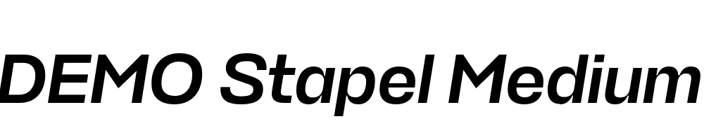 FSP DEMO Stapel Medium Italic