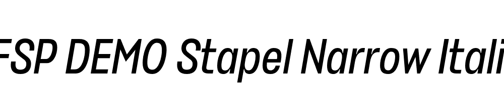 FSP DEMO Stapel Narrow Italic