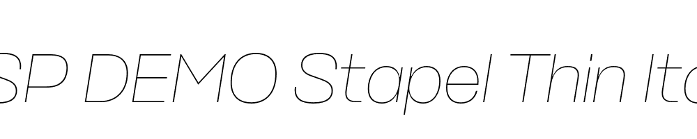 FSP DEMO Stapel Thin Italic