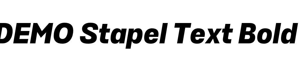 FSP DEMO Stapel Text Bold Italic