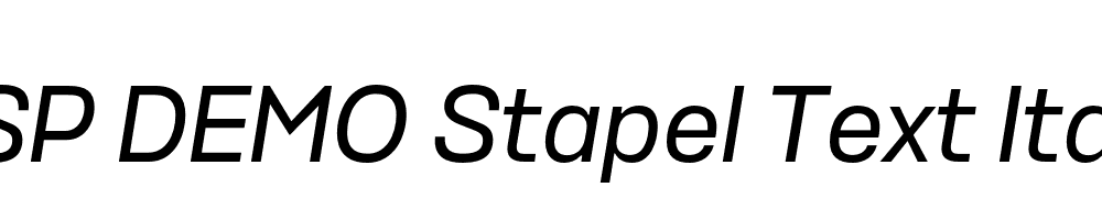 FSP DEMO Stapel Text Italic