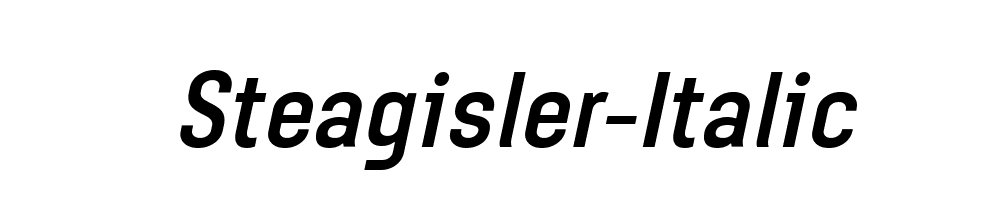 Steagisler-Italic