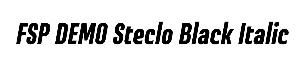 FSP DEMO Steclo Black Italic