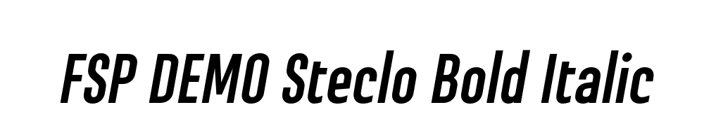 FSP DEMO Steclo Bold Italic