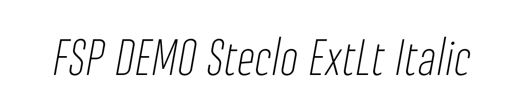 FSP DEMO Steclo ExtLt Italic