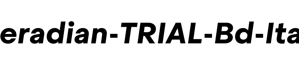 Steradian-TRIAL-Bd-Italic