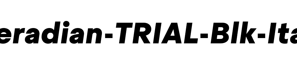 Steradian-TRIAL-Blk-Italic