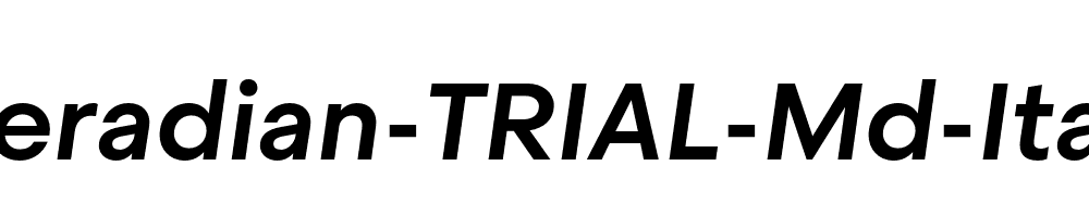 Steradian-TRIAL-Md-Italic