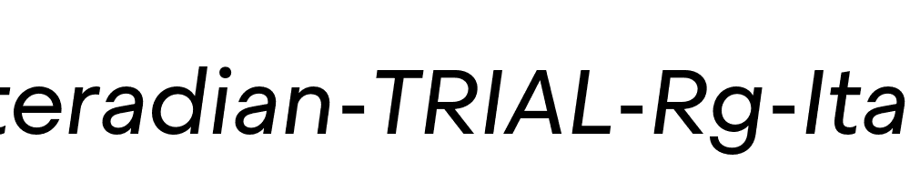 Steradian-TRIAL-Rg-Italic