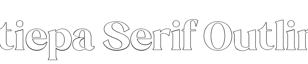 Stiepa Serif Outline