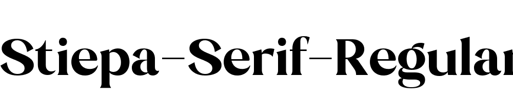 Stiepa-Serif-Regular