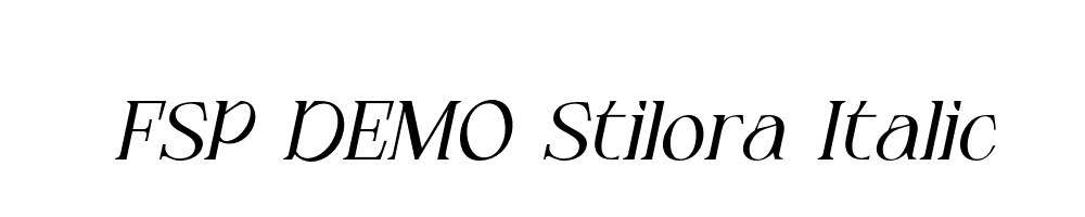 FSP DEMO Stilora Italic