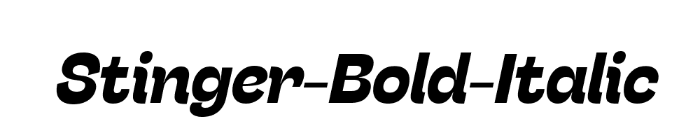 Stinger-Bold-Italic