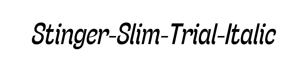 Stinger-Slim-Trial-Italic