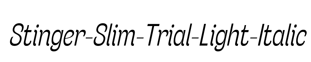 Stinger-Slim-Trial-Light-Italic