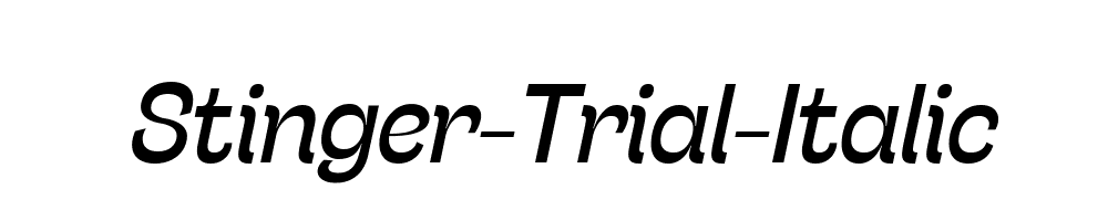 Stinger-Trial-Italic