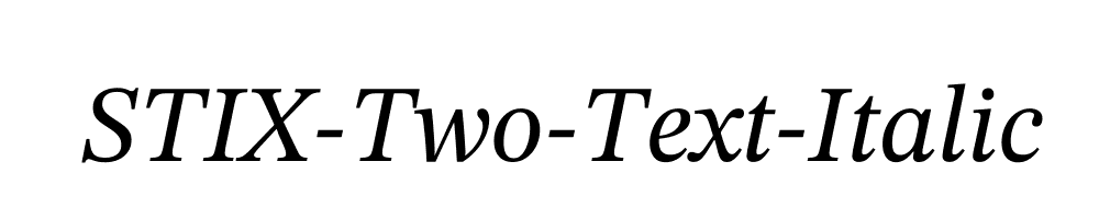 STIX-Two-Text-Italic