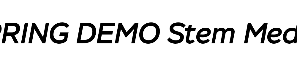  DEMO Stem Medium Italic