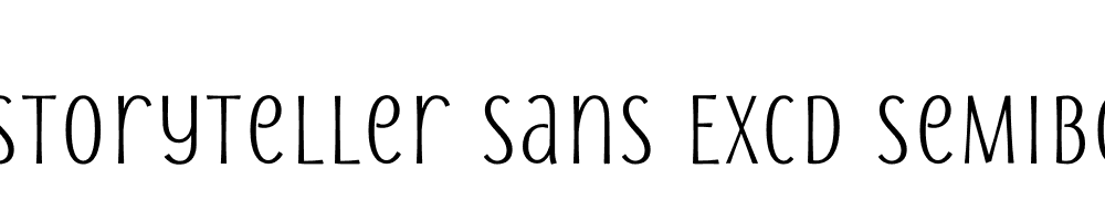  DEMO Storyteller Sans ExCd SemiBold Regular