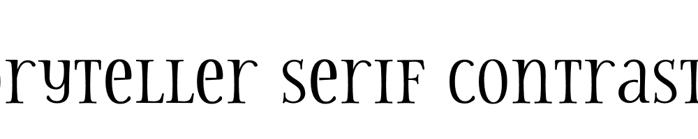  DEMO Storyteller Serif Contrast Regular