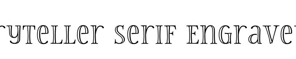  DEMO Storyteller Serif Engraved Regular