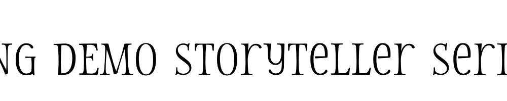  DEMO Storyteller Serif Regular