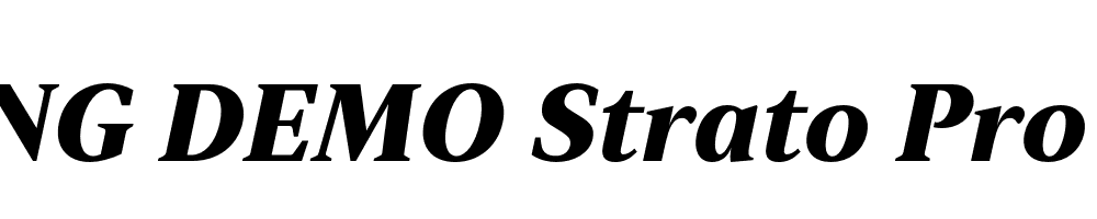  DEMO Strato Pro Black Italic