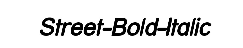 Street-Bold-Italic