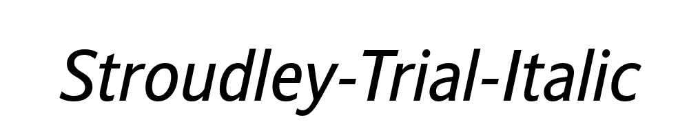 Stroudley-Trial-Italic