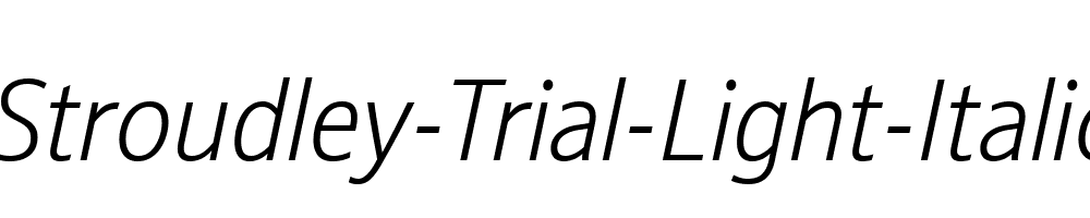 Stroudley-Trial-Light-Italic