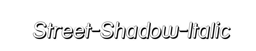 Street-Shadow-Italic