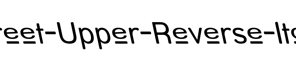 Street-Upper-Reverse-Italic