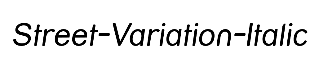 Street-Variation-Italic