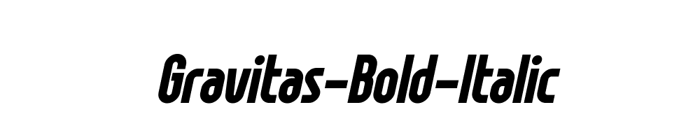 Gravitas-Bold-Italic